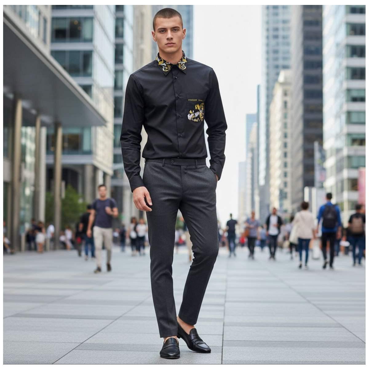 Camicia Ml Uomo Versace 78GAL2RB N0132