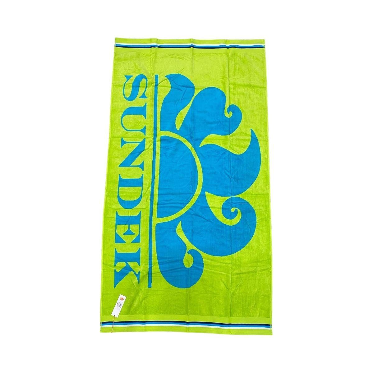 Telo Mare Sundek TC1050 cla/logo Fluo Green