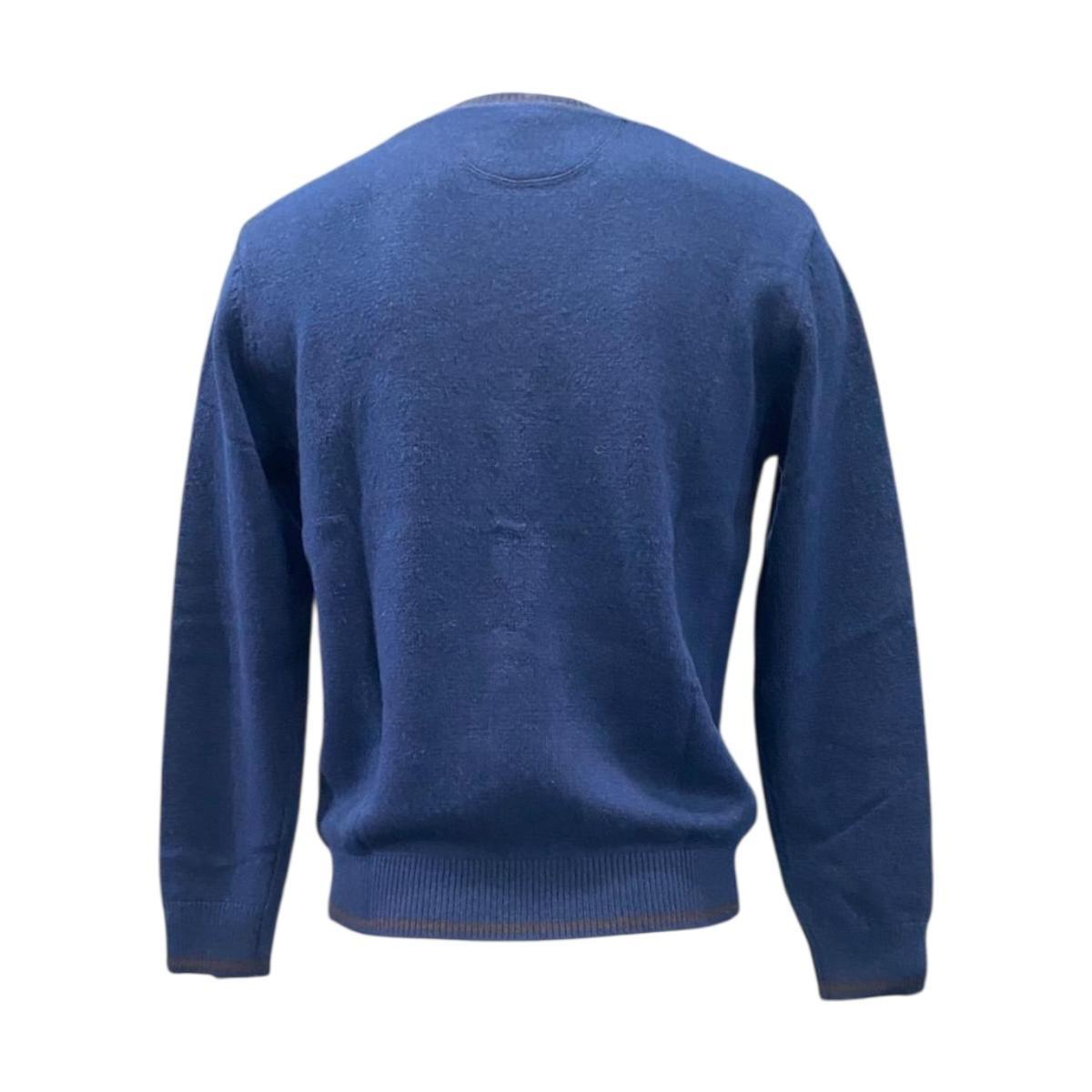 Maglioncino Uomo La Martina MBS303 Blu