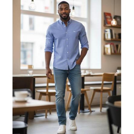 Camicia Uomo H&Blaine 11012978B 844 Calibrato