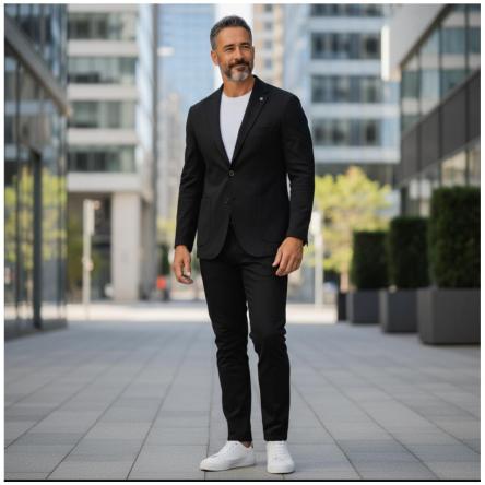 Abito Uomo Outfit OUD006 Nero