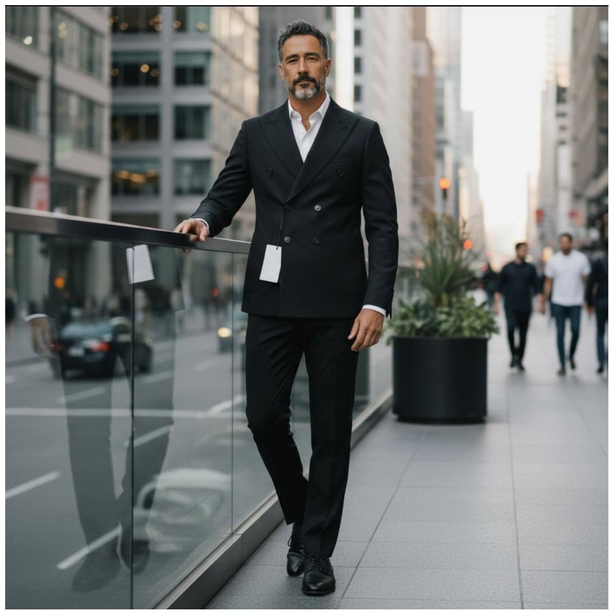 Abito Uomo Outfit OUAD003 Nero