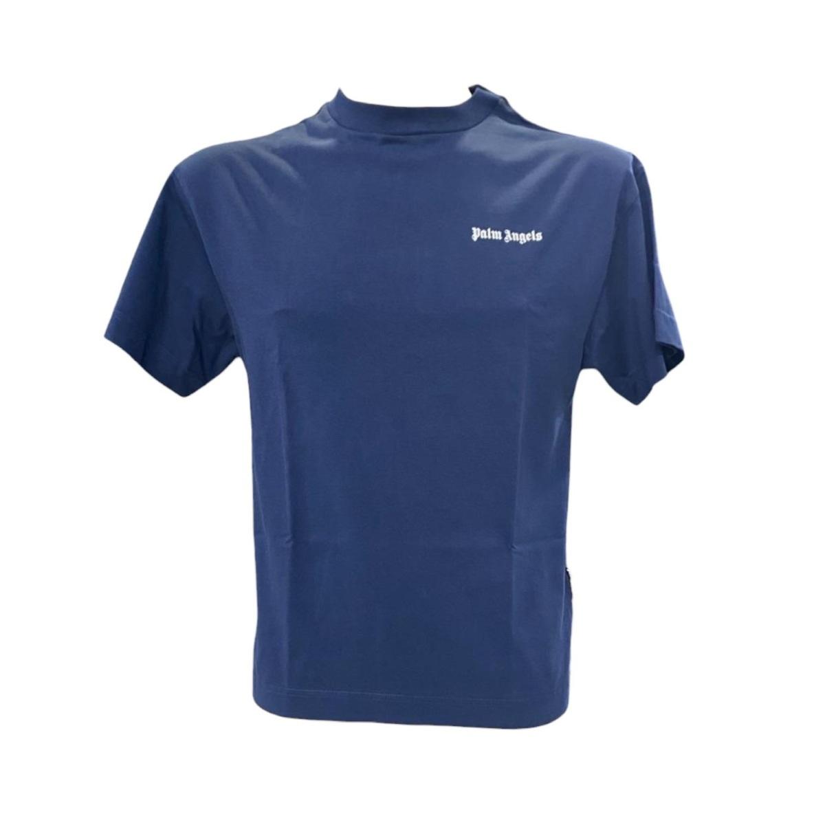 T-Shirt MM Uomo Palm Angels JER001 Blu