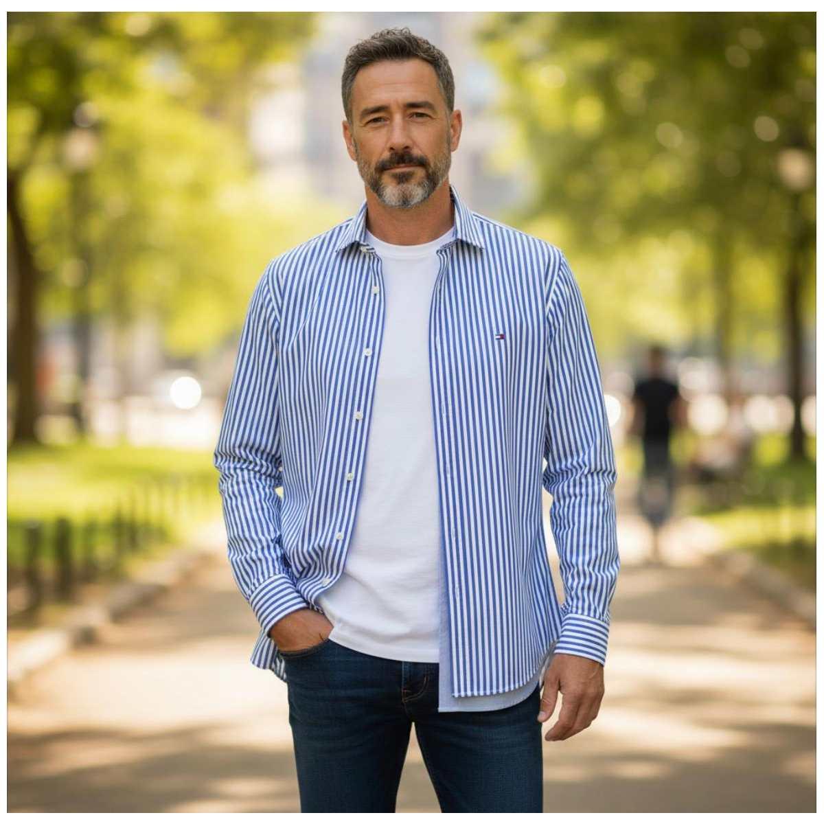 Camicia Uomo Tommy Hilfigher MW42928 C7F