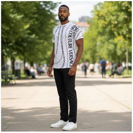 T-Shirt Uomo Versace 80GAH6R0 JS555  L02