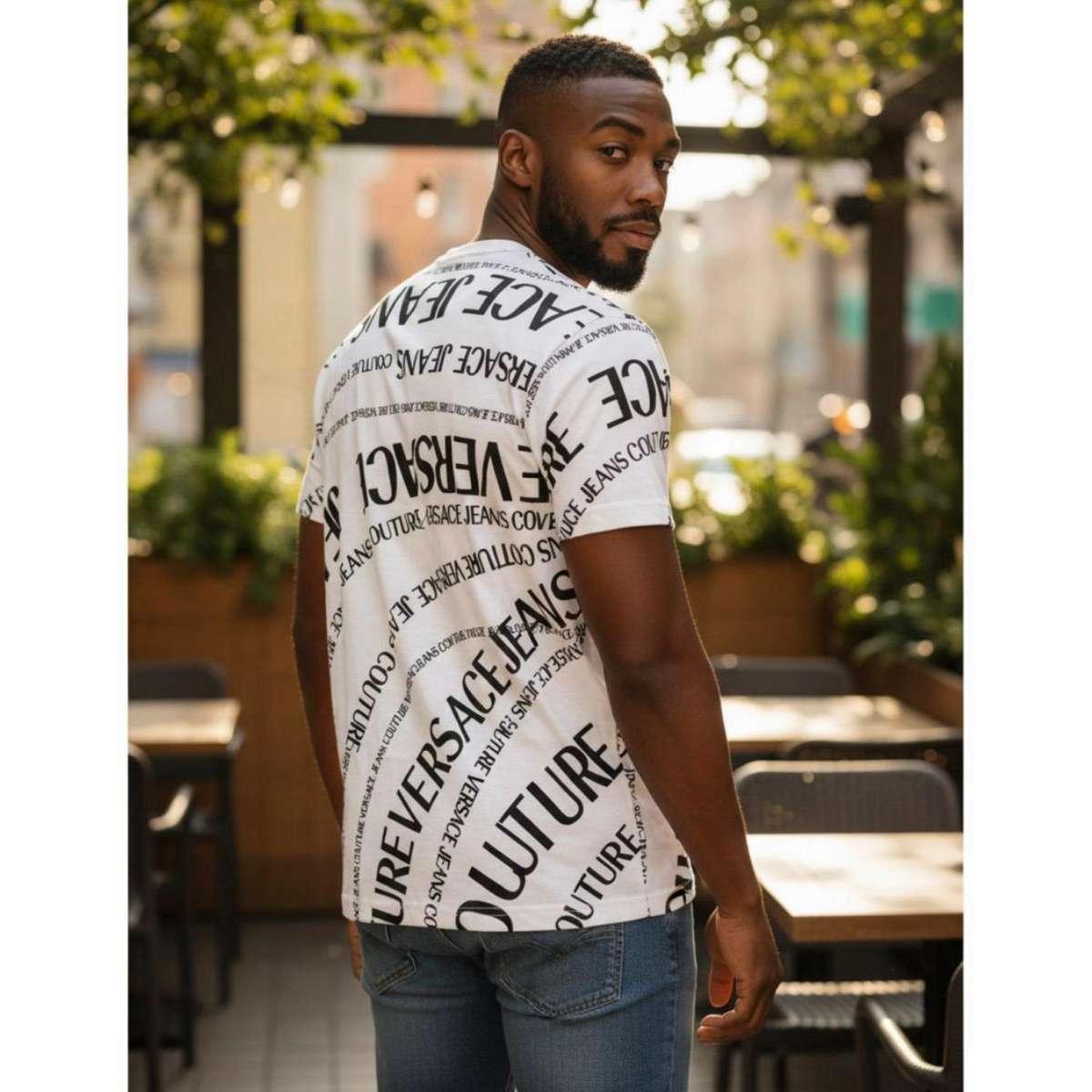 T-Shirt Uomo Versace 80GAH6R1 JS555  L02