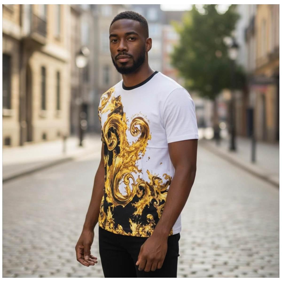 T-Shirt Uomo Versace 80GAH6RB JS540 GL2