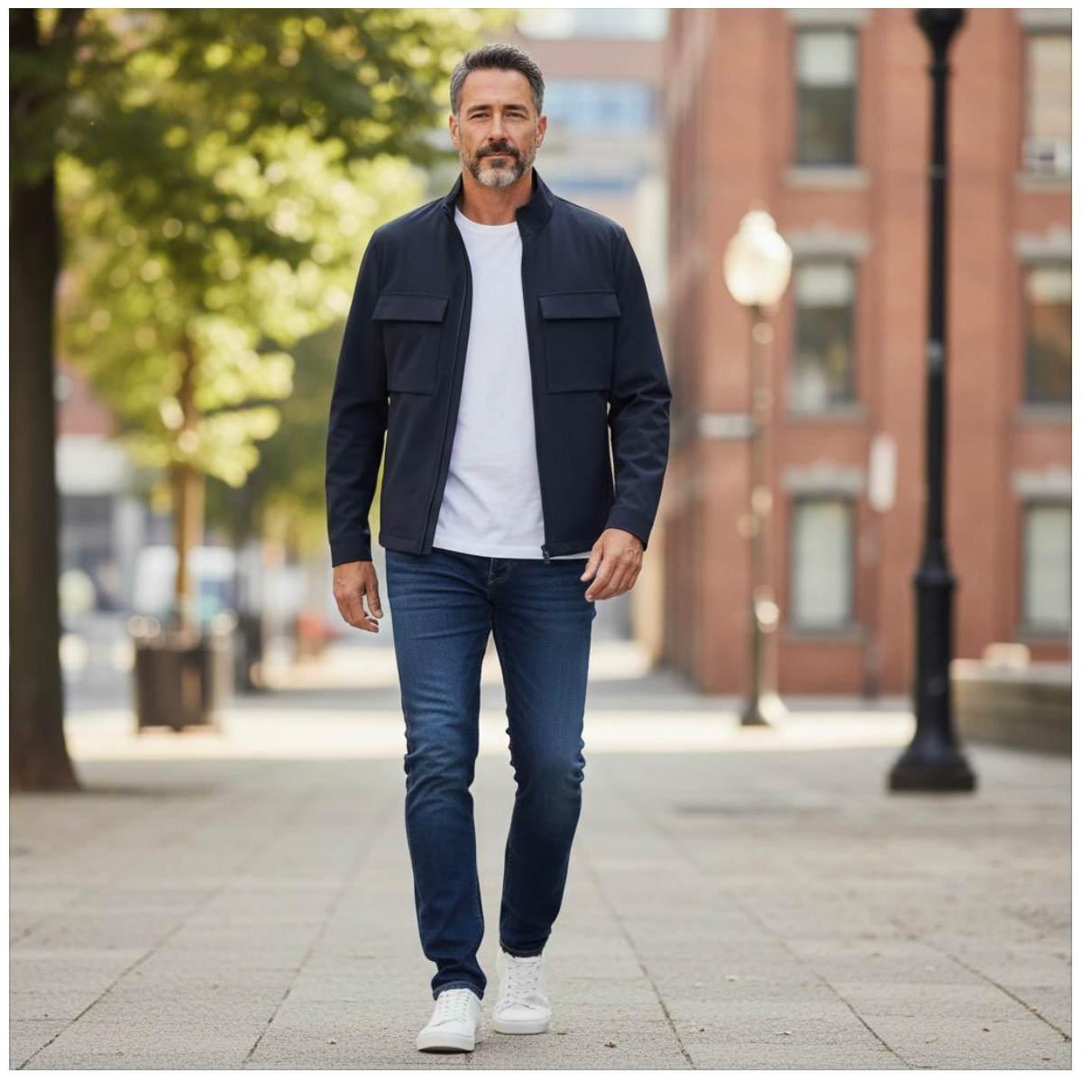 Giubbino Uomo Atipico Eduard T8983 Blu