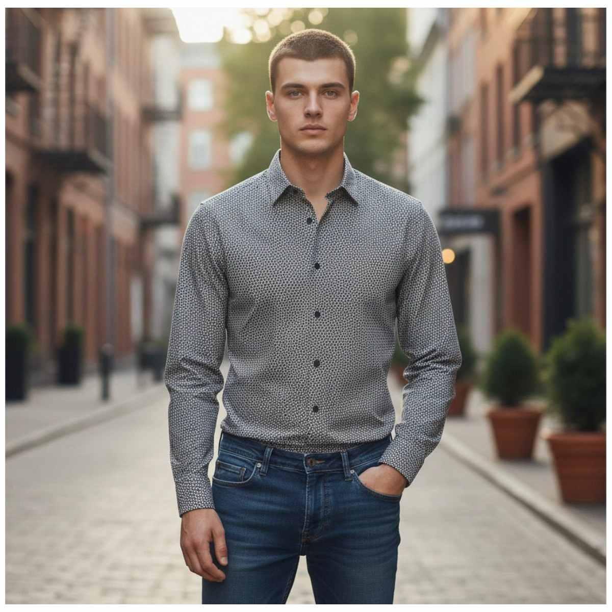 Camicia Uomo A.Exchange XM2280 AF13235 F1174