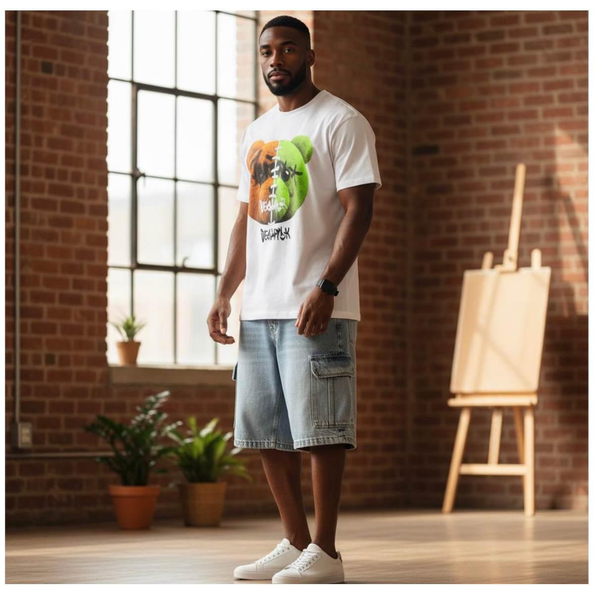 Bermuda Uomo Discalimer 26ED55441 Chiaro