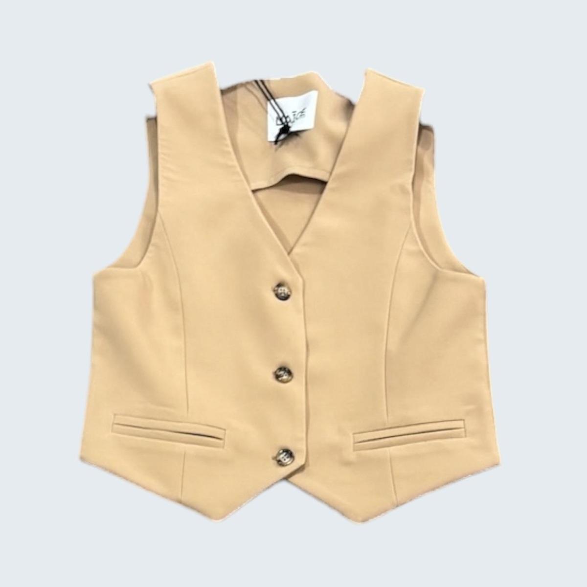 Gilet Ragazza NAISE NAI27492/Biscotto