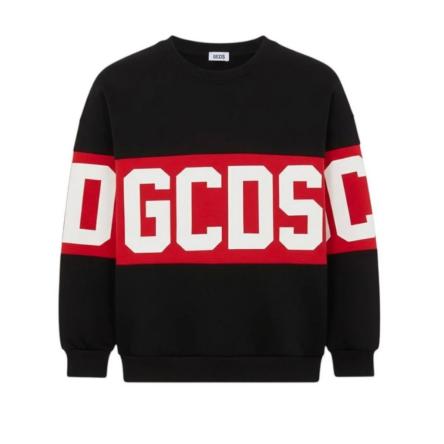 Felpa Ragazzo/a GCDS FW26E584 Black/Red