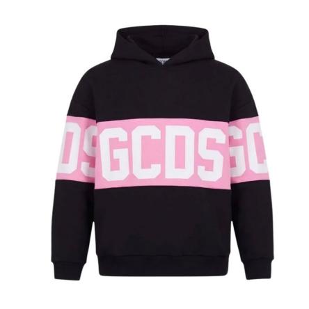 Felpa Ragazzo/a GCDS FW26E583 Black/Pink