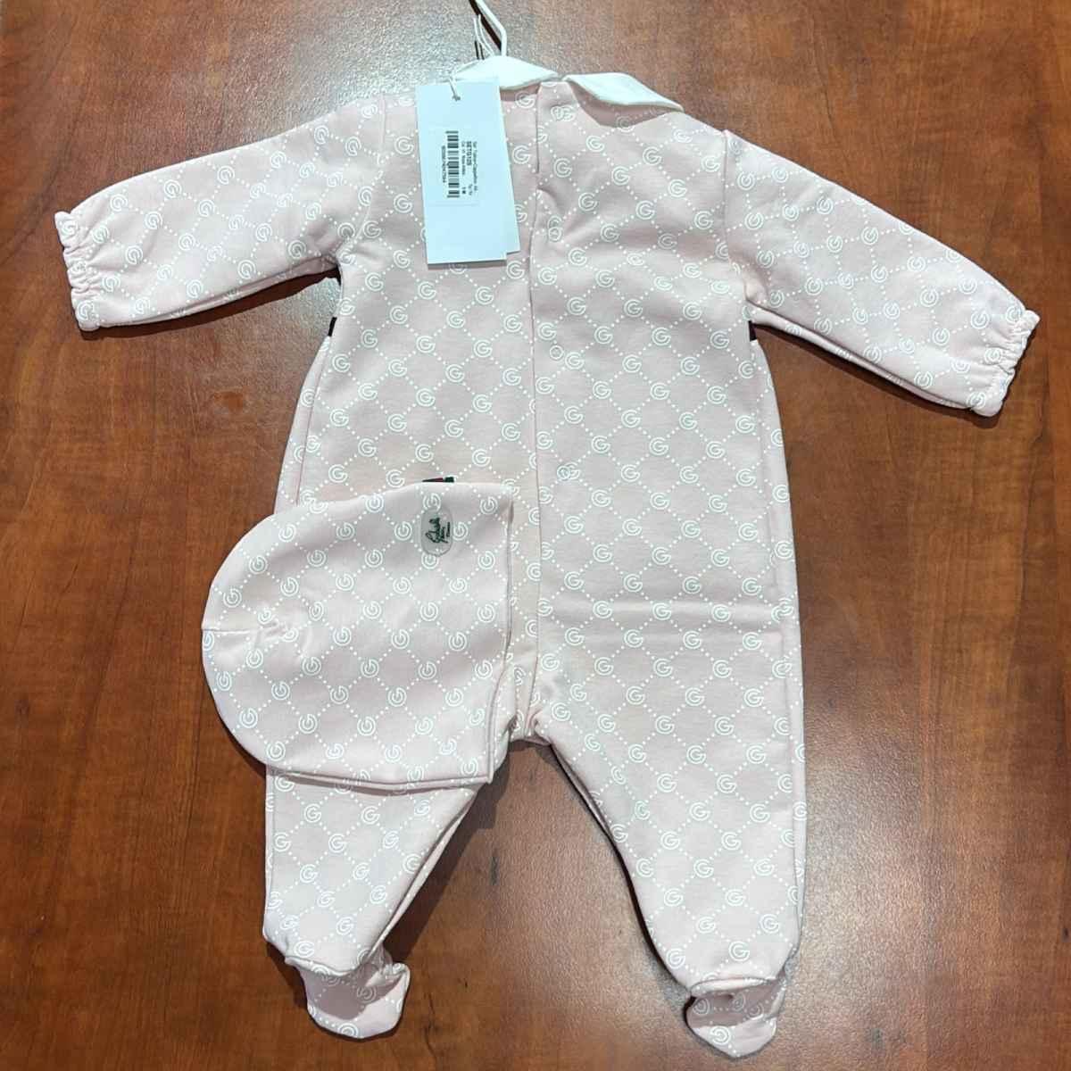 Set Tutina+Berreto Baby G.Gucci SETG12S Rosa