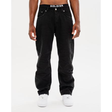 Jeans Uomo Soldier Drill 3D Nero