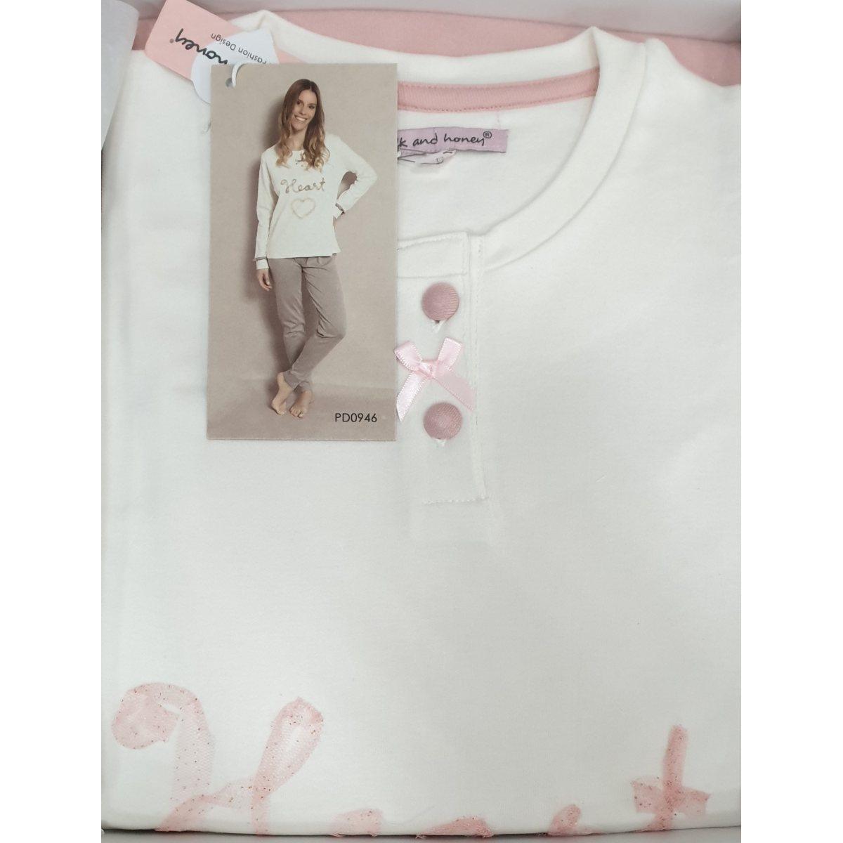 Pigiama Donna Ml Milk And Honey Pd0946-